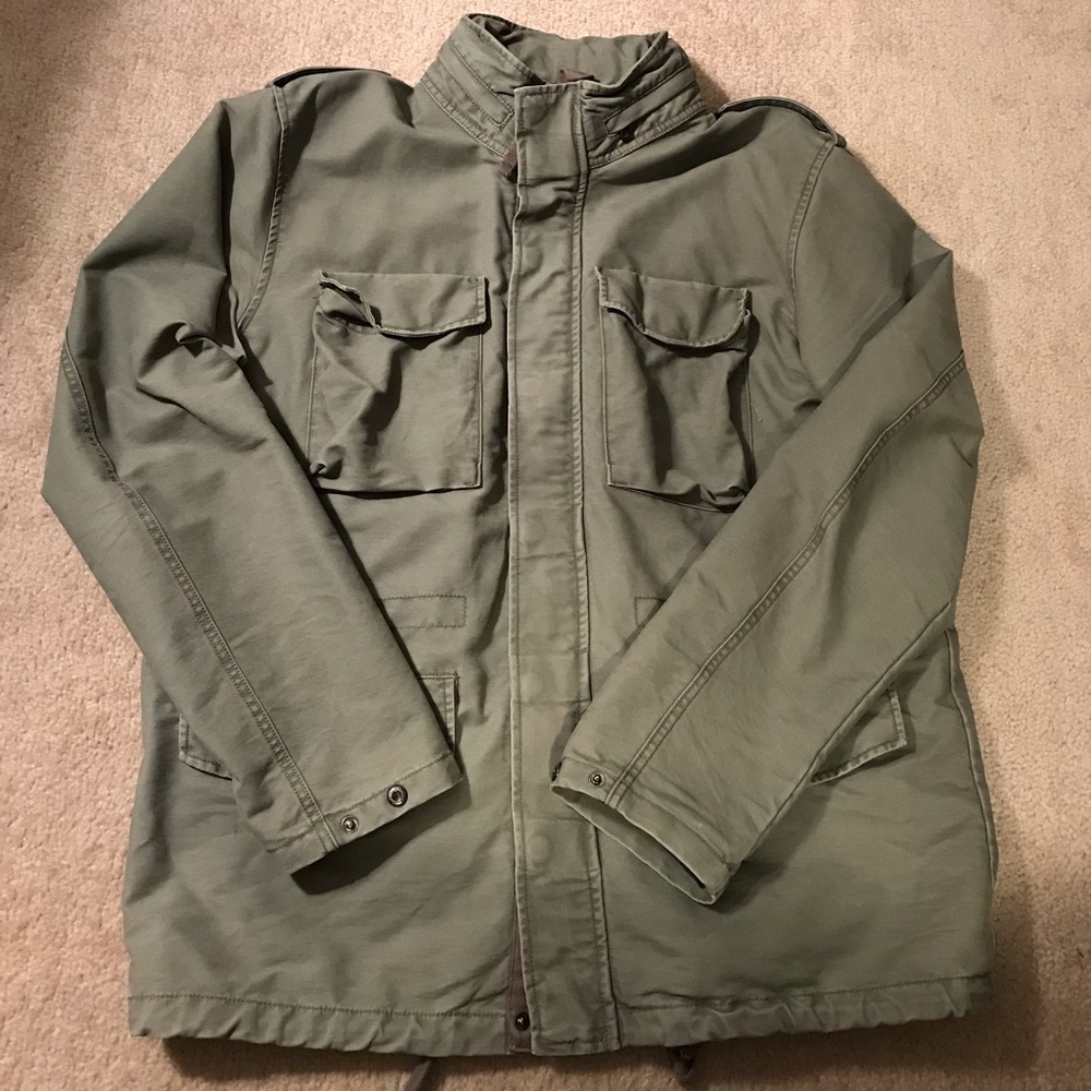 Men’s H&M Military Field jacket coat. Size: L